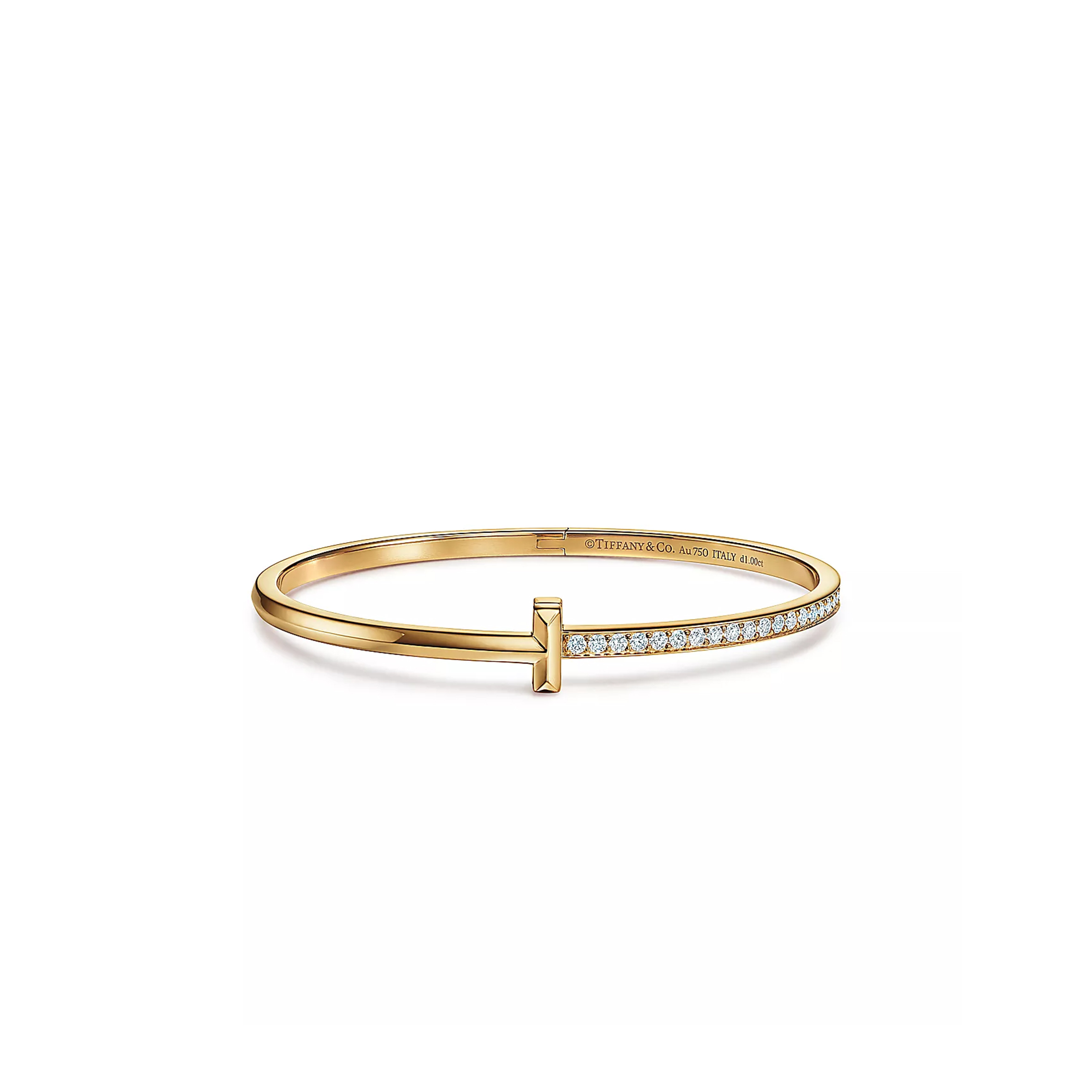 TIFFANY T T1 NARROW DIAMOND HINGED BANGLE 68315689 TIFFANY T T1 NARROW DIAMOND HINGED BANGLE 68315689